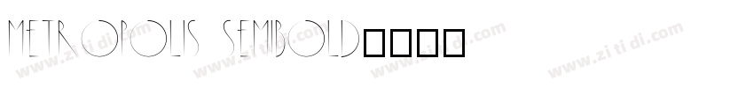 Metropolis semibold字体转换
